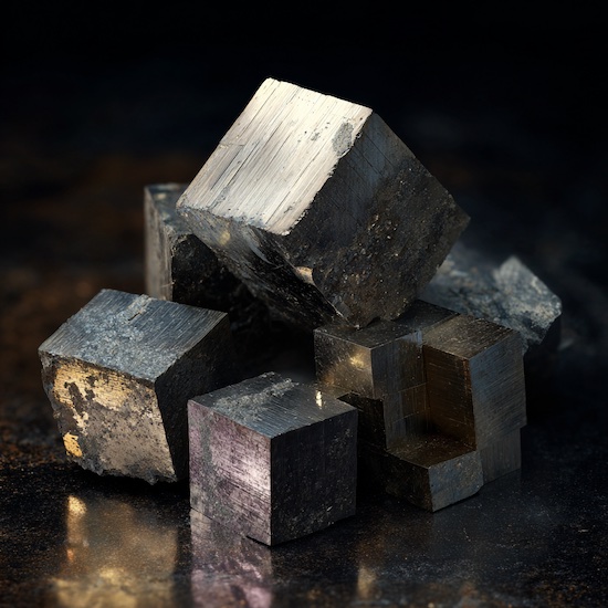 cubic pyrite gemstone