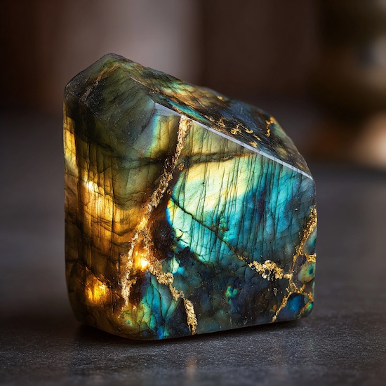 flash labradorite slab